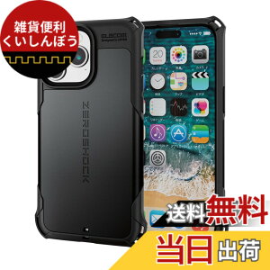 �y���������z�G���R�� iPhone15 Pro Max �P�[�X ZEROSHOCK �ϏՌ� �l�p�_���p�[ �n�j�J���E�_�u�����C���[�\�� �Ռ��z���t�B�����t�� �X�g���b�v�z�[�� �u���b�N PM-A23DZEROBK