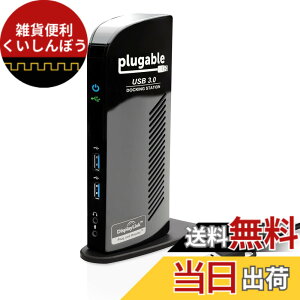 �y���������zPlugable USB3.0 / USB-C �p�h�b�L���O�X�e�[�V���� �c�u�� Windows ����� Mac �p - �f���A�����j�^�[ HDMI DVI VGA �|�[�g �M�K�r�b�g �C�[�T�l�b�g USB3.0 �|�[�gx2 USB 2.0 �|�[�gx4 �������o��