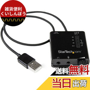 �y���������zStarTech.com USB - DAC�w�b�h�z���A���v S/PDIF�Ή� 96kHz/24bit 2x 3.5mm�~�j�W���b�N 1x 3.5mm�g�X�����N�ی^�R�l�N�^ ICUSBAUDIO2D