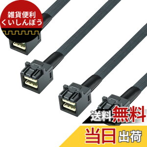 �y���������z10Gtek ���� Mini SAS HD SFF-8643 �P�[�u��, �T�C�h�o���h�t��, 0.8���[�g��, �܂肽���ݎ�, �t���L�V�u��, 2�{��