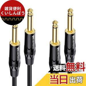 �y���������zCable Matters 2�{�Z�b�g �M�^�[�P�[�u�� - 1.8m�A�M�^�[ �V�[���h�A 6.35mm���m�����v���O �y��p�P�[�u�� TS �X�g���[�g�v���O