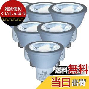�y���������zFwaytech LED�d�� EZ10���� �����F ����d��6W LED�X�|�b�g���C�g 12V �_�C�N���n���Q��50W-60W���� �����Ή� (�����F����(5000K), 6W EZ10����(6��))
