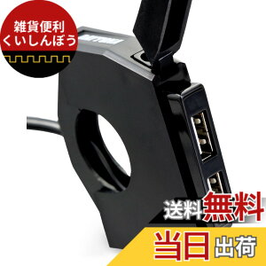 �y���������z�f�C�g�i(Daytona) �o�C�N�p USB�d�� USB-A 24W iPhone/Android�Ή� �u���[�L�X�C�b�`�ڑ� ���C���L�[�A�� ��t��13.5mm �X�����_�[USB 2�|�[�g 98438
