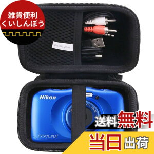 �y���������zNikon �f�W�^���J���� COOLPIX W150/W300/A100/A10 ��p�ی���[�P�[�X -waiyu JP (Storage case, Black)