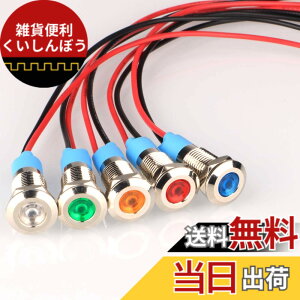 �y���������zKiligen 5�� 8mm AC/DC 12-24V LED �h���C���W�P�[�^���C�g �p�C���b�g���C�g�V�O�i�� �C���W�P�[�^�i5 �F�j