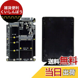 �y���������zNFHK 2�C��1�R���{ M.2 NGFF B-Key & mSATA SSD to SATA 3.0 �A�_�v�^�[�R���o�[�^�[�P�[�X�G���N���[�W��
