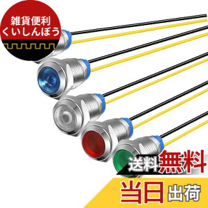�y���������zKiligen 5�� 110V-220VAC 10mm LED �h���C���W�P�[�^���C�g �p�C���b�g���C�g�V�O�i�� �C���W�P�[�^�i5 �F�C��/��/��/��/���j