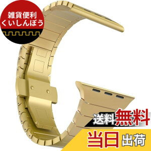 �y���������zMaKTech�X�e�����X�X�`�[�������̃����N�u���X���b�g�o���h�ɑΉ����܂��ƌ݊���������Apple Watch �V���[�Y 11/10/9/8/7,Ultra 3/2/1,SE 3/2/1 [2025] (46mm/45mm/44mm/49mm,�S�[���h)