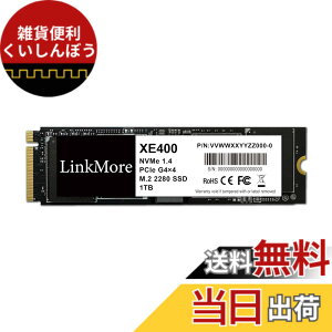 �y���������zLinkMore XE400 1TB M.2 2280 PCIe Gen4x4 NVMe 1.4 SSD (�ő�Ǎ�5000MB/s)