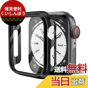 �y���������zKIMOKU �R���p�`�u�� Apple Watch �P�[�X Series SE2/SE/9/8/7/6/5/4 41mm PC+TPE�ގ� �ی�P�[�X ���ϋv �ϏՌ� �R���p�`�u���A�b�v���E�H�b�` �P�[�X���y�� �ی�J�o�[ �u���b�N