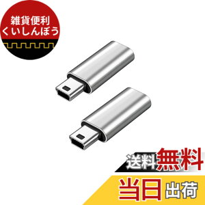 �y���������zYFFSFDC USB C to �~�jUSB �ϊ��A�_�v�^ 2�Z�b�g USB C (���X) - Mini USB(�I�X)�A�_�v�^�[ USB Mini B�I�Xto USB C �ϊ��R�l�N�^ �[�d�ƃf�[�^�]�� �ϊ��A�_�v�^�[ (�V���o�[)
