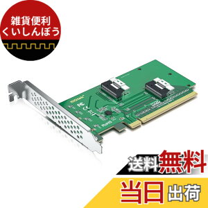 �y���������z10Gtek PCIe to SFF-8654 �A�_�v�^�[�J�[�h,U.2 NVMe SSD,PCIe4.0 X16,(2x) 8i SFF-8654