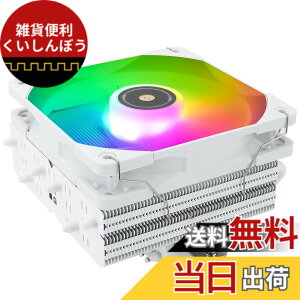 �y���������zThermalright SI-100 White ARGB CPU�G�A�N�[���A6x6 mm�q�[�g�p�C�v�A120mm PWM�É��t�@���t��CPU�N�[���AS-FDB V 2.0�x�A�����O�AAGHP 3.0�Z�p�AAMD:AM4/AM5/Intel lga1150/1151/1200/1700/1851/2011�APC�N�[����