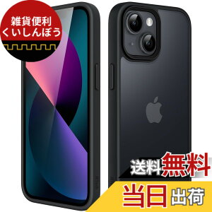 �y���������zJETech �}�b�g�P�[�X iPhone 13 Mini 5.4�C���` �ϏՌ����~���^���[�O���[�h�̗����h�~ ������̔������̔w�ʓd�b�J�o�[ �w��h�~ (�u���b�N)