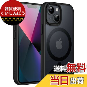 �y���������zJETech iPhone 13 mini 5.4�C���`�p �}�O�l�b�g �P�[�X MagSafe�ɑΉ� �������̃}�b�g�w�� ���^ �ϏՌ� �J�o�[ (�u���b�N)