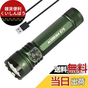 �y���������zACEBEAM E75 �����d�� �������F�� CRI90 �����F 5000K LED�t���b�V�����C�g 3000���[���� ���P�x ���� �n���f�B���C�g ���[�N���C�g USB-C�[�d�� IP68�h�� ���^ �L�����v �o�R �{���~�� �h��