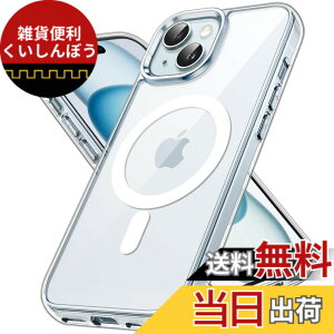�y���������zJETech iPhone 15 Plus 6.7�C���`�p �}�O�l�b�g �P�[�X MagSafe ���C�����X�[�d�Ή� �Ռ��z�� �o���p�[�J�o�[ �����h�~ �����o�b�N (�N���A)