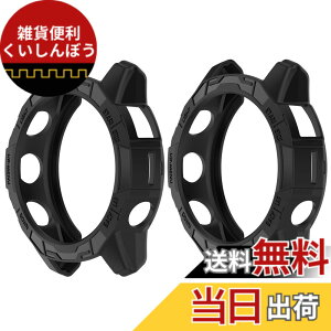 �y���������zSHEAWA for Garmin�K�[�~�� Fenix 7 Pro �P�[�X �J�o�[ 2�Z�b�g �ی�P�[�X �݊��i Epix Pro 47mm TPU�S�� �ی�J�o�[ �ϏՌ� �A�N�Z�T���[ (�u���b�N)
