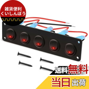 �y���������zKILIGEN 5 �M�����O 3 �s�� ���b�J�[ �X�C�b�` �p�l�� 12V/24V �g�O�� �X�C�b�` �I��/�I�t �� �ԗ� �g���[���[ �g���b�N SUV �}���� �}���� �{�[�g RV�p 15A (���b�hLED)