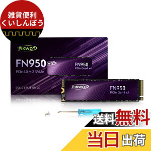 �y���������zFikwot FN950 M.2 SSD 2TB PCIe Gen4.0 x4 M.2 2280 NVME SSD �ő�Ǎ�4800MB/s �ő发��4500MB/s ���ϋv ����SSD SLC�L���b�V���̐ݒ� PS5����m�F�ς� ���[�J�[5�N