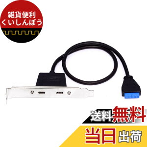 �y���������zxiwai �f���A���|�[�g USB 3.0 USB-C Type-C ���X - 20 �s���w�b�_�[���� 5Gbps �f�[�^�`�� PCI-E �o�b�N�p�l���P�[�u�� �R���s���[�^�[�}�U�[�{�[�h�p 50cm