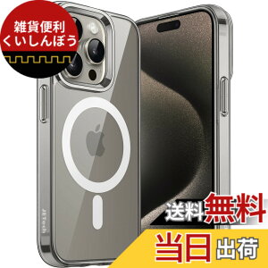 �y���������zJETech iPhone15ProMax 6.7�C���`�p�i15 Pro Max�j �}�O�l�b�g �P�[�X MagSafe ���C�����X�[�d�Ή� �Ռ��z�� �o���p�[�J�o�[ �����h�~ �����o�b�N (�i�`�������`�^�j�E��)