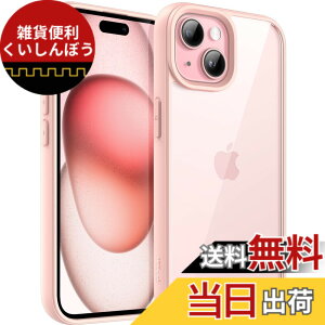 �y���������zJETech iPhone 15 Plus 6.7�C���`�p �P�[�X �ϏՌ��X�}�z�o���p�[�J�o�[ �\���b�h�J���[ �}�b�gTPU�t���[�� �����h�~ �N���A�o�b�N (�s���N)