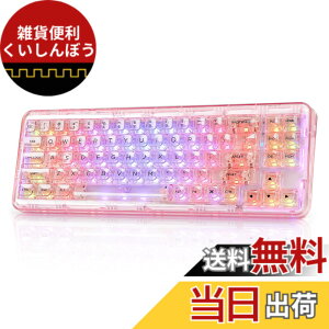 �y���������zYUNZII X71 ���J�j�J���Q�[�~���O�L�[�{�[�h �����L�[�L���b�v 71�L�[ 68%�z�� ���C�����X �z�b�g�X���b�v�Ή� BT5.0/2.4G/USB-C �K�X�P�b�g���� RGB ���� Windows/Mac�p �Z�K�F�؎擾�i�N��