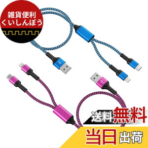 �y���������z2in1 �[�d�P�[�u�� ���C�g�j���O&�^�C�vC �u2�{�g/1.2M�v 2.4A&3A�}���[�d Type-C USB�P�[�u�� Haoano 2�C��1 �[�d�R�[�h �}���`�P�[�u�� 2�䓯�����d�\ iPhone 17/16/15/14/13/12/SE/iPad Air/Mini/Gal