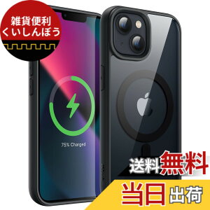 �y���������zJETech iPhone 13 mini 5.4�C���`�p �}�O�l�b�g �P�[�X MagSafe�ɑΉ� �Ռ��z�� �o���p�[�J�o�[ �\���b�h�J���[�}�b�gTPU�t���[�� �����h�~ �N���A�o�b�N (�u���b�N)