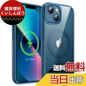 �y���������zJETech iPhone 13 mini 5.4�C���`�p �}�O�l�b�g �P�[�X MagSafe�ɑΉ� �Ռ��z�� �o���p�[�J�o�[ �\���b�h�J���[�}�b�gTPU�t���[�� �����h�~ �N���A�o�b�N (�u���[)