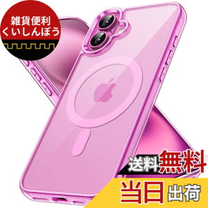 �y���������zJETech iPhone 16 Plus 6.7�C���`�p �}�O�l�b�g �P�[�X MagSafe�Ή� �Ռ��z�� �o���p�[�J�o�[ �����h�~ �N���A�o�b�N (�s���N)