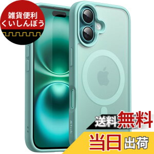 �y���������zJETech iPhone 16 Plus 6.7�C���`�p �}�O�l�b�g �P�[�X MagSafe�ɑΉ� �������̃}�b�g�w�� ���^ �ϏՌ� �J�o�[ (�e�B�[���u���[)