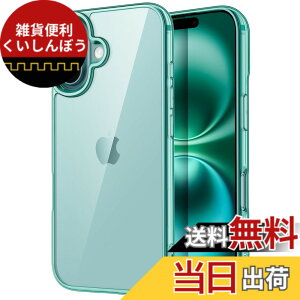 �y���������zJETech iPhone 16 Plus 6.7�C���`��p �P�[�X ���΂݂Ȃ� �Ռ��z�� �o���p�[�J�o�[ �����h�~ �N���A�o�b�N (�e�B�[���u���[)