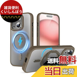 �y���������zQUEASON�yiPhone 15Plus �p MagSafe�Ή� �P�[�X�z360°��]�X�^���h ���C�����X�[�d�Ή� ��phone15plus �p �P�[�X �����O�t�� �ČRMIL�K�i iphone15�v���X �p �X�}�z�P�[�X magsafe �������� �����h