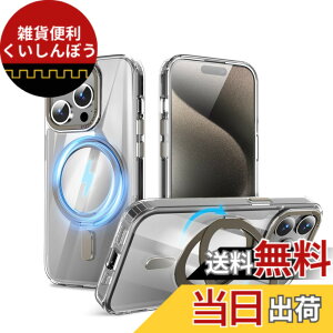 �y���������zQUEASON�yiPhone 15ProMax �p MagSafe�Ή� �P�[�X�z360°��]�X�^���h ���C�����X�[�d�Ή� ��phone15pro max �p �P�[�X �����O�t�� �ČRMIL�K�i iphone15�v���}�b�N�X �p �X�}�z�P�[�X magsafe ����