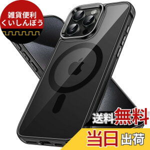 �y���������zJETech iPhone15ProMax 6.7�C���`�p�i15 Pro Max�j �}�O�l�b�g �P�[�X MagSafe ���C�����X�[�d�Ή� �Ռ��z�� �o���p�[�J�o�[ �����h�~ �����o�b�N (�u���b�N)