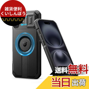 �y���������zDexnor iPhone 16 Plus�p �P�[�X - �X���C�h���J�����J�o�[�������\�L�b�N�X�^���h�t�� �}�O�l�b�g���ϏՌ� �w�r�[�f���[�e�B �v���e�N�e�B�u�J�o�[(�u���b�N)
