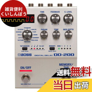 �y���������zBOSS �{�X �f�W�^���f�B���C DD-200 Digital Delay �R���p�N�g�E�G�t�F�N�^�[ 12��ނ̃f�B���C���[�h ���[�p�[�@�\���� �M�^�[/�x�[�X �F�F��