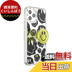�y���������zPopsockets iPhone 12/12 Pro �P�[�X ���|�W�V���i�u���X���C�h�O���b�v�t�� MagSafe - All Smiles �F�FAll Smiles�A�T�C�Y�FiPhone 12 / 12 Pro