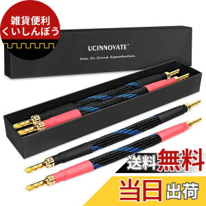 �y���������zUCINNOVATE�X�s�[�J�[�W�����p�P�[�u���i�o�i�i�v���O�t�j�A�o�C���C���[�X�s�[�J�P�[�u���u���b�W�A11AWG HiFi OFC�X�s�[�J�[�W�����p�P�[�u�� �F�FBlack�A�T�C�Y�F4x Z�v���O�W����