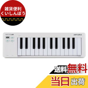 �y���������zArturia �A�[�g���A �L�[�{�[�h�E�R���g���[���[ MicroLab MK3 25����/�x���V�e�B�Ή����i�ʃX�����L�[�{�[�h/USB-C�ڑ� �F�F�z���C�g