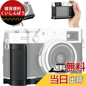 �y���������z�y�A�b�v�O���[�h�ŁzJJC �����n���h�O���b�v Fuji X100V & X100F �J�����K�p �d�r�������֗��i X100VI�ɑΉ����܂���j �F�F�u���b�N