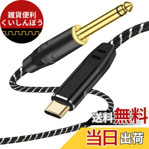 �y���������zUSB Type-C�M�^�[�P�[�u���A2M �y��p�^�C�vC - 6.35mm�I�X�ϊ��R�[�h�AiPhone 17/16/15�AiPad Pro�AiPad Air 5/4�AiPad 10�ASams-ung S24/S23/S22�APixel 8/7/6 Pro�AAndroid�X�}�z �F�F�u���b�N�A�T�C�Y�F2M