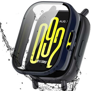 �y���������zAIYYXX For Redmi Watch 5 active �P�[�X 3D���p�G�b�W �����^ PC+�K���X�f�� ��̌^ �V���I�~(xiaomi) redmi watch 5 active �P�[�X �Ή� �����ߗ� �L�Y�h�~ �w��h�~ �ȒP�Ɏ��t���E�� �S�ʕی� 