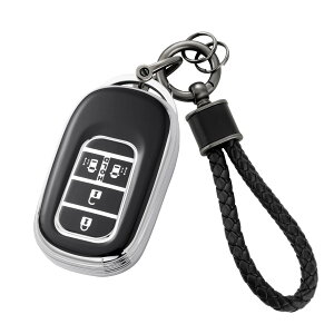 �y���������z[Unhoke] N-BOX �J�X�^�� JF5 JF6 �L�[�P�[�X �z���_�ɓK�� �V�^�X�e�b�v���S�� �L�[�J�o�[ NBOX JF5 JF6 �V�r�b�N ZR-V ���F�[�� �L�[�z���_�[ �����X���C�h�h�A TPU�� ��G�肢�� ���� �F