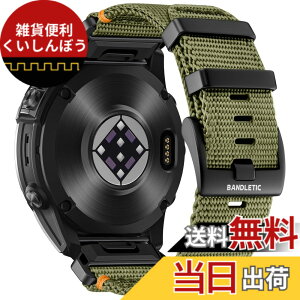 �y���������z[Bandletic] �K�[�~�� �x���g-22mm 26mm�����p ���ϋv�i�C���� �y�� �ʋC�� �X�|�[�c �o���h Garmin Fenix 8/8 Pro/7/7 Pro/Instinct 2X/3/Forerunner 965/955/945/Approach S62/S60/Instinct 3E/2/Quatix/Epix/Descent/E �F