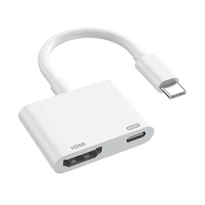 �y���������zType-C �ϊ��A�_�v�^ �^�C�vc HDMI �ϊ� 4K USB3.0 �ݒ�s�v �x���Ȃ� Switch/iPhone 16/iPhone 15/MacBook/Pad/Galaxy�ɑΉ� �F�F�z���C�g�A�T�C�Y�F���^