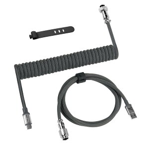 �y���������z�y����8000Hz�Ή��z ATTACK SHARK C01Pro �Q�[�~���O�L�[�{�[�h�p�R�C���P�[�u�� USB Type-C�ڑ� ����x�� �i�C�����ґg�ϋv �X�}�z/�^�u���b�g�[�d�Ή� 1.5m�L�� �����߂��h�~�݌v �M����