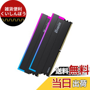 �y���������zBiwin DW100 DDR5 RGB U-DIMM PC�p������ �F�F�u���b�N�A�T�C�Y�F6000MT/s 32GB C28